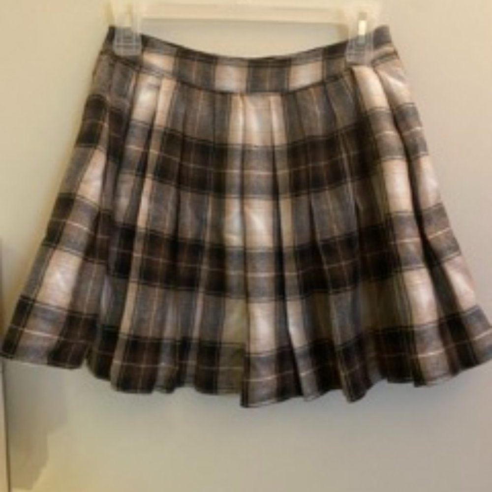 Brand New Pleated Plaid Skirt!